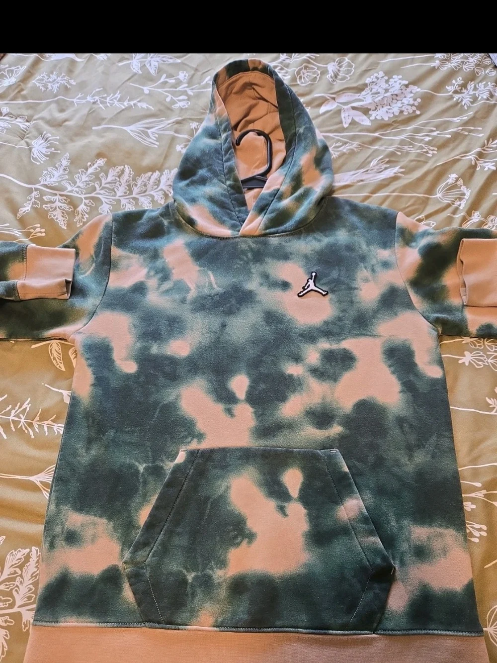 Michael Jordan Kids Xl Smoke-dye Green Abyss Hoddie Sweatshirt